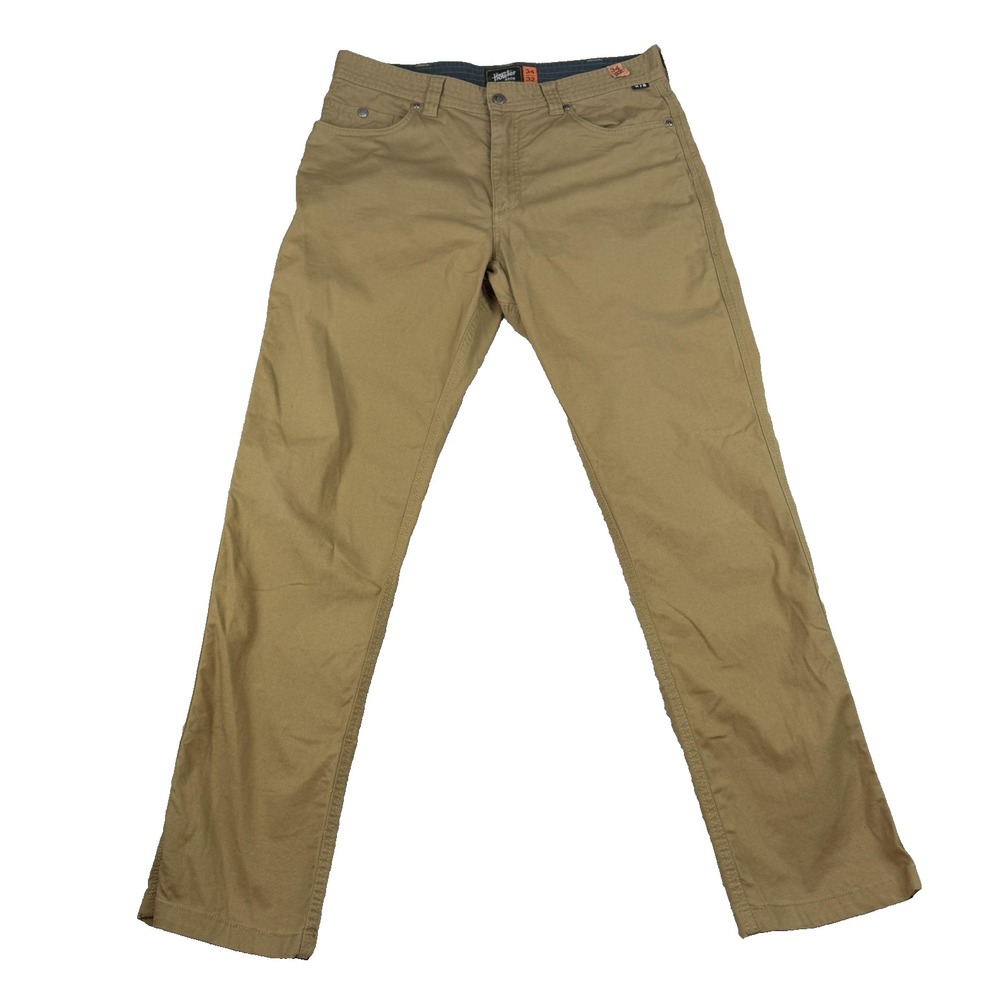 Howler Brothers Pants Mens 34x32 Beige Frontside 5-Pocket Stretch Canvas Cordura